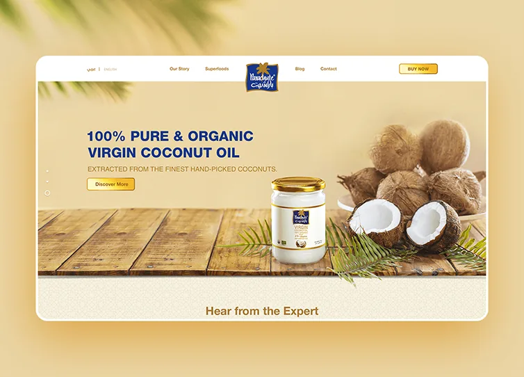 Marico website designed by GMI